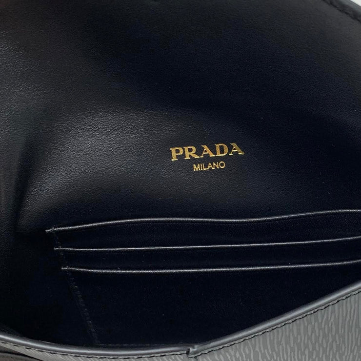 Prada Vitello Move Envelope Clutch w/ Tags