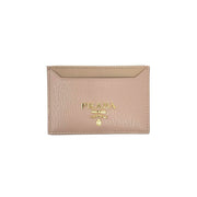 Prada Vitello Move Card Holder Beige Gold Cipria Consignment Shop From Runway With Love