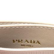 Prada Vitello Move Card Holder Beige Gold Cipria Consignment Shop From Runway With Love