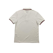 Prada Short Sleeve Polo Shirt Logo White Consignment Shop From Runway With Love