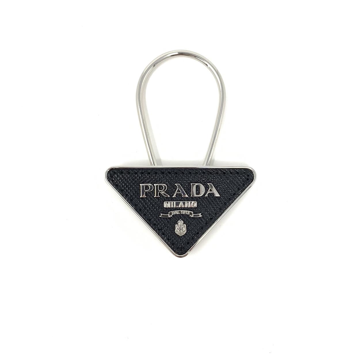 Prada Mini Bag Keychain in Black