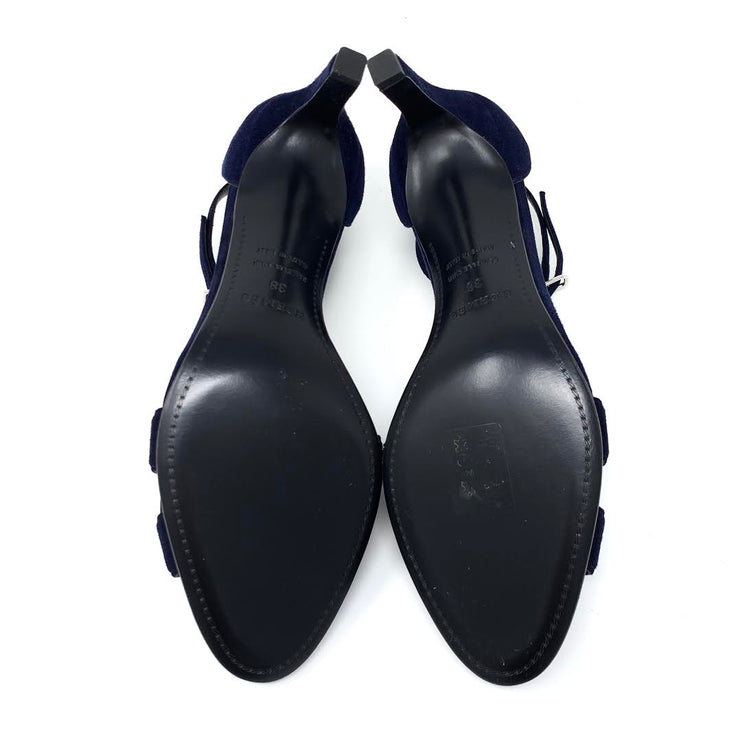 Hermes Premiere 70 Sandal Marine Blue Birkin Kelly Designer Consignment 