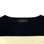 Rag & Bone Colorblock long sleeve Top Ivory Black Consignment Shop From Runway With Love