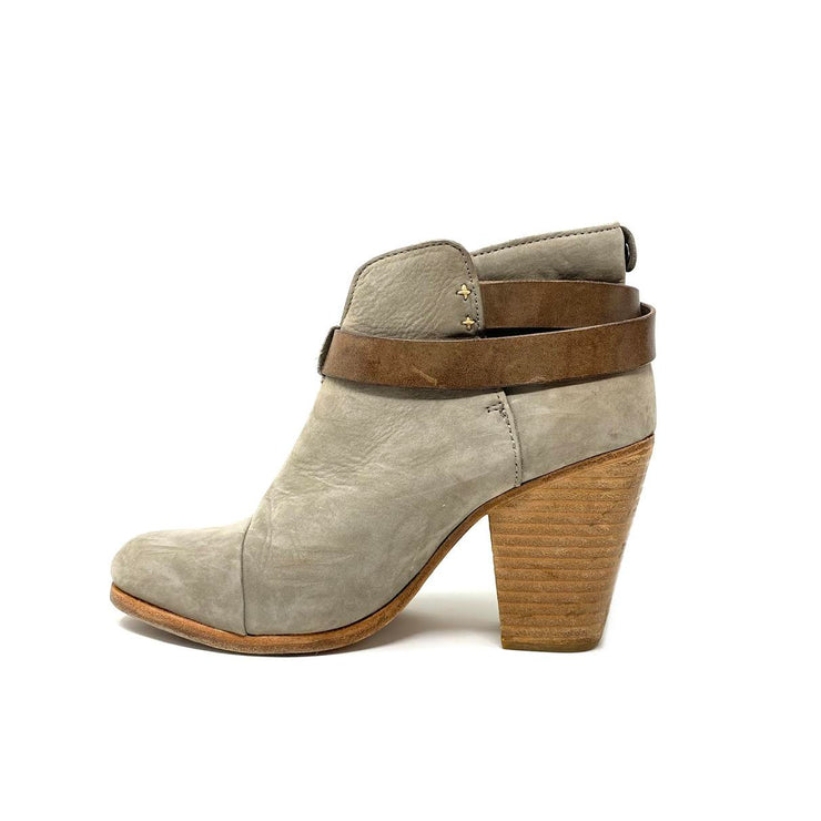 Rag & Bone Suede Ankle Boots Straps Brown Consignment Shop From Runway With Love