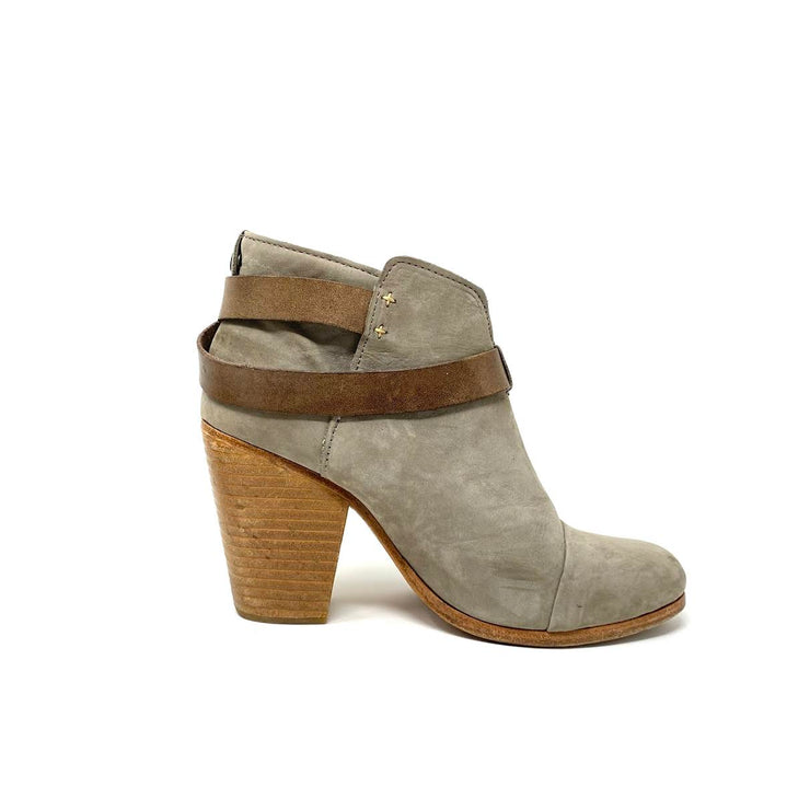 Rag & Bone Suede Ankle Boots Straps Brown Consignment Shop From Runway With Love