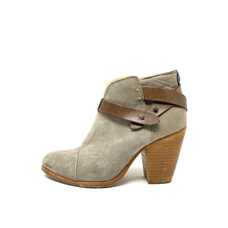Rag & Bone Suede Ankle Boots Straps Brown Consignment Shop From Runway With Love
