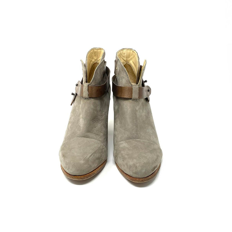 Rag & Bone Suede Ankle Boots Straps Brown Consignment Shop From Runway With Love