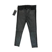 Rag & Bone Hyde Leather Panel Skinny Jeans