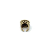 Roberto Cavalli gold ring crystal design