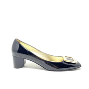 Roger Vivier Crystal Embellished Square-Toe Pumps Heels Black Consignment Shop From Runway With Love