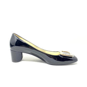 Roger Vivier Crystal Embellished Square-Toe Pumps Heels Black Consignment Shop From Runway With Love