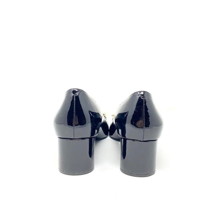 Roger Vivier Crystal Embellished Square-Toe Pumps Heels Black Consignment Shop From Runway With Love
