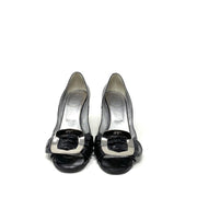 Roger Vivier Belle De Nuit Pumps Black Silver Consignment Shop From Runway With Love