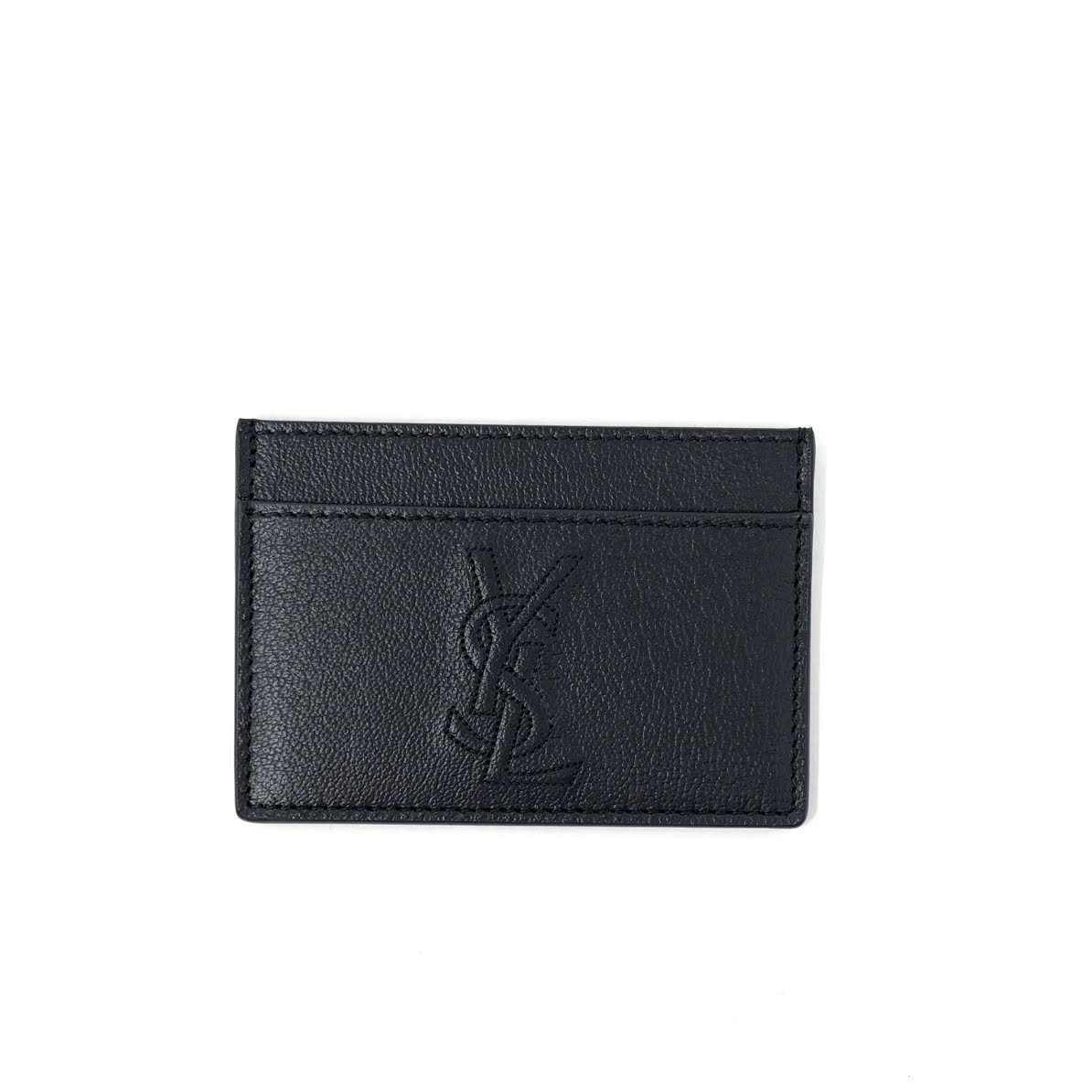 Saint Laurent Logo Leather Card Holder