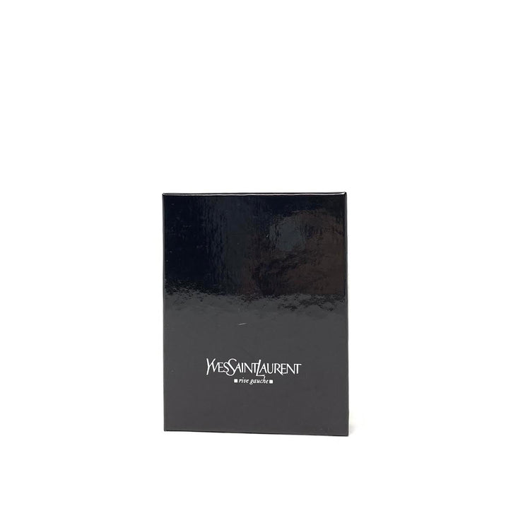 Saint Laurent Logo Leather Card Holder YSL Consignment Shop From Runway With Love