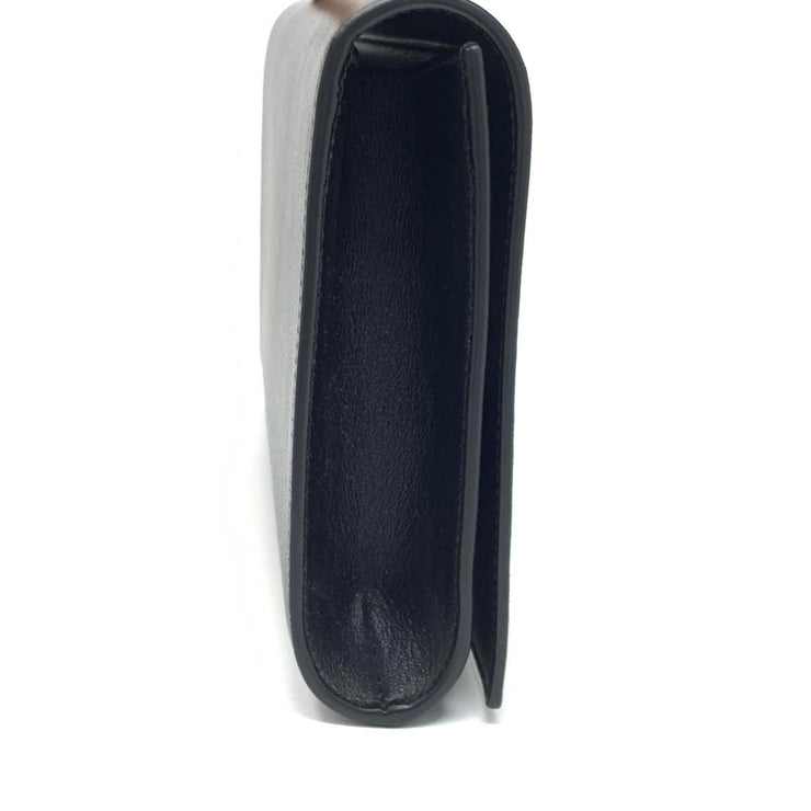 Saint Laurent Belle de Jour Clutch Black Leather Luxury Consignment Shop From Runway with Love