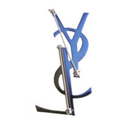 Saint Laurent Deconstructed Two Piece Brooch Blue Black Glitter Consignment Shop From Runway With Love