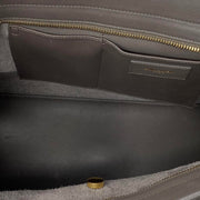 Saint Laurnet Small Classic Cabas Y Bag Gray Gold Consignment Shop From Runway With Love