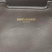 Saint Laurnet Small Classic Cabas Y Bag Gray Gold Consignment Shop From Runway With Love