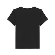 Saint Laurent T-shirt Black YSL American Flag logo Consignment Shop From Runway With Love
