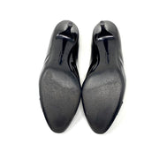 Salvatore Ferragamo Vara Round-Toe Pumps Black Patent Leather Consignment Shop From Runway With Love