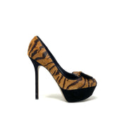 Sergio Rossi platform pumps ponyhair Leopard Consignment Shop From Runway With Love