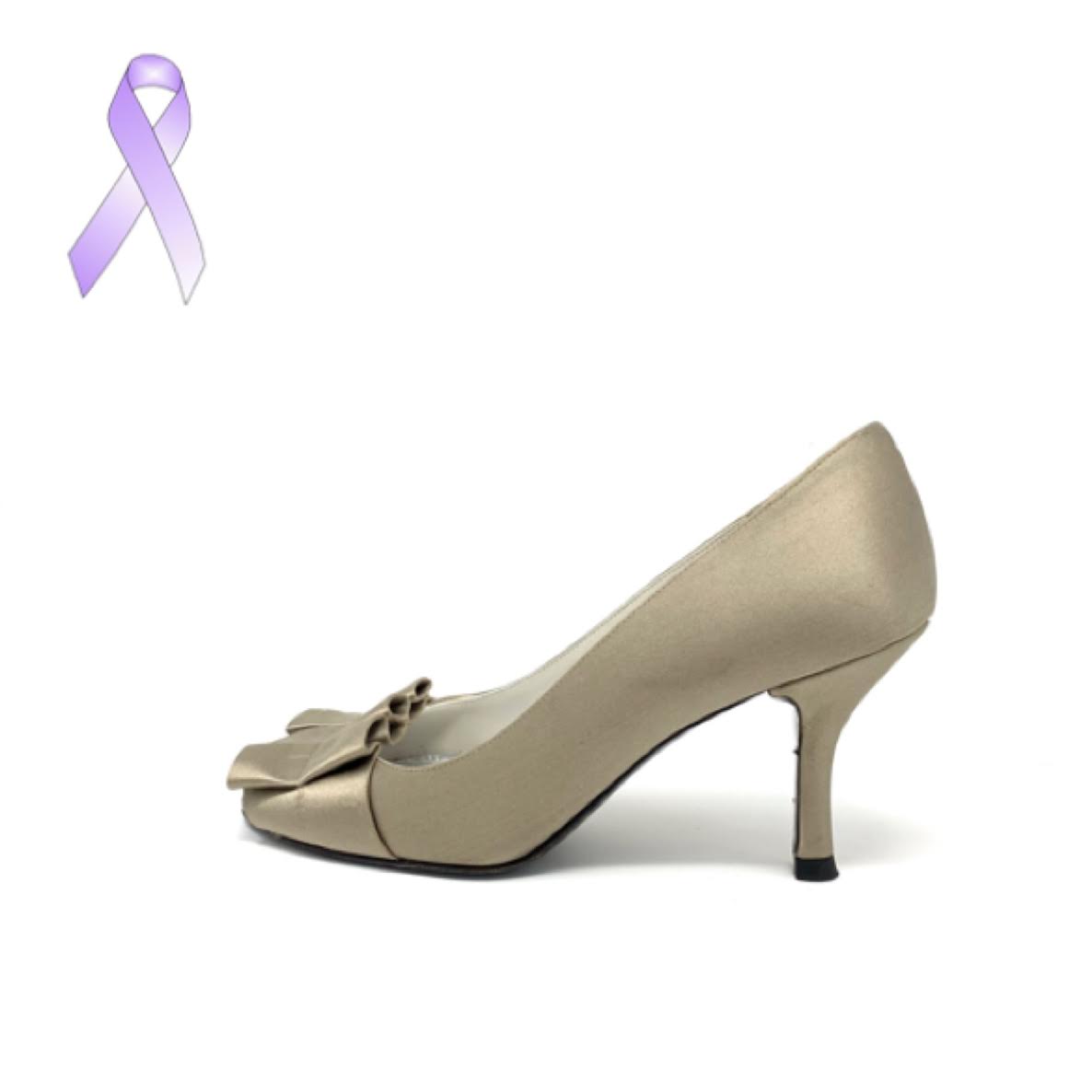 Beige satin heels deals