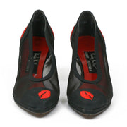 Stuart Weitzman Black Heels with Lips designer consignment cancer research charity donation
