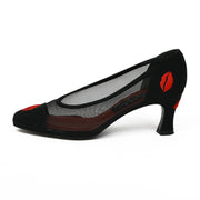 Stuart Weitzman Black Heels with Lips designer consignment cancer research charity donation