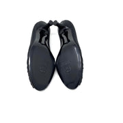 Stuart Weitzman Black Satin Heels designer consignment From Runway With Love Cancer research Charity donation
