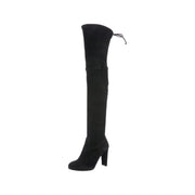 Stuart Weitzman Black Highland Suede Boots Designer Consignment From Runway With Love 
