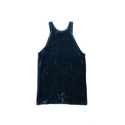 Theory blue velvet sleeveless top Consignment shop from runway with love