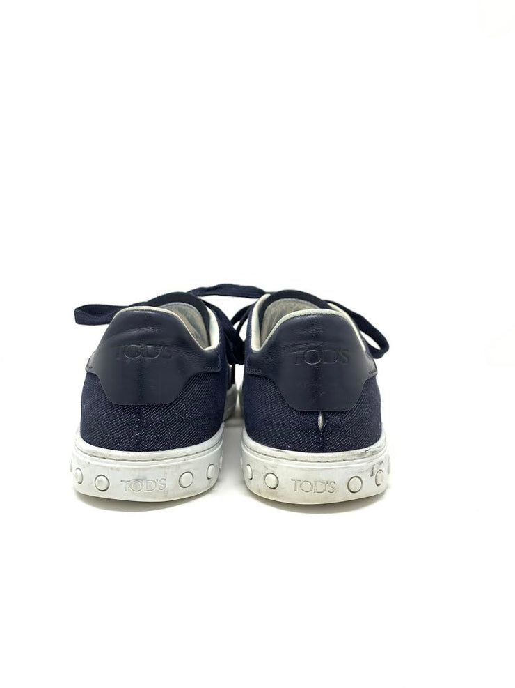 Tod's Denim Sneakers Designer Consignment From Runway With Love