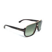 Tom Ford Elliot Square Sunglasses TF335 Dark Havana Designer Consignment From Runway With Love