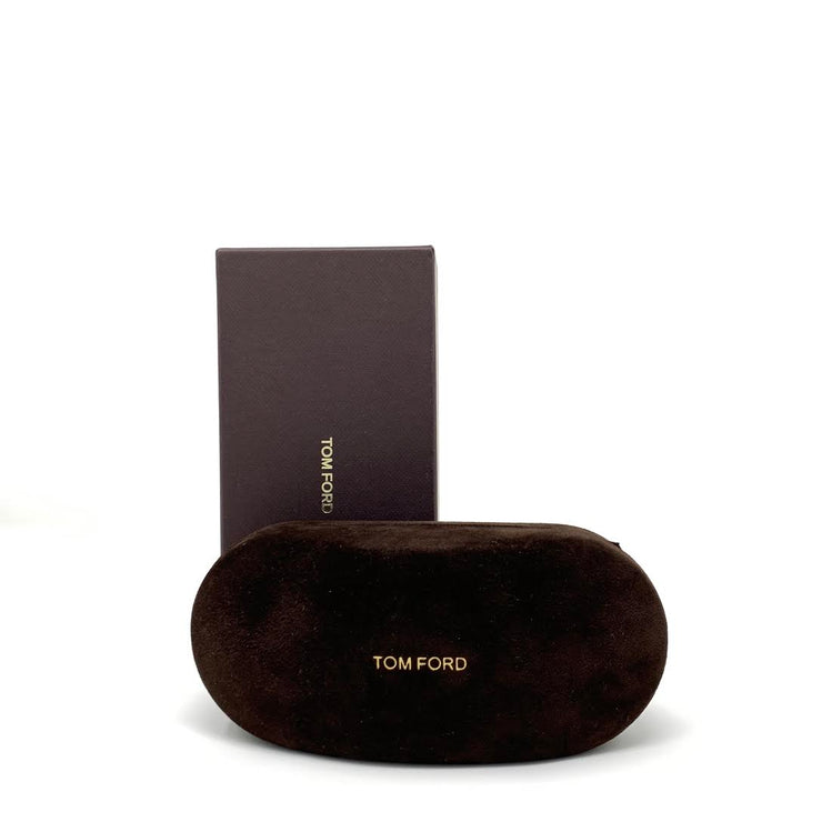 Tom Ford Elliot Square Sunglasses TF335 Dark Havana Designer Consignment From Runway With Love