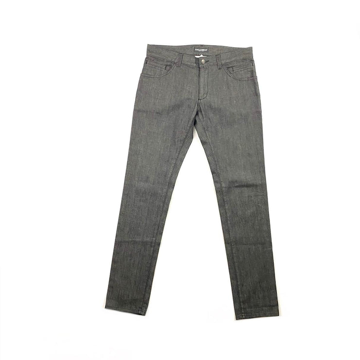Dolce & Gabbana Black Straight Leg Jeans - Size 48