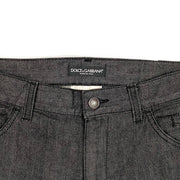 Dolce & Gabbana Black Straight Leg Jeans - Size 48