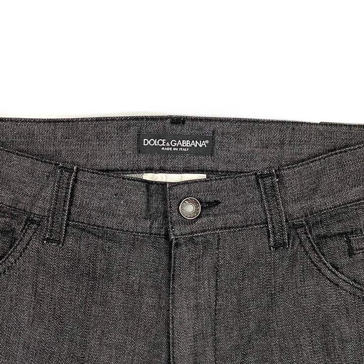 Dolce & Gabbana Black Straight Leg Jeans - Size 48