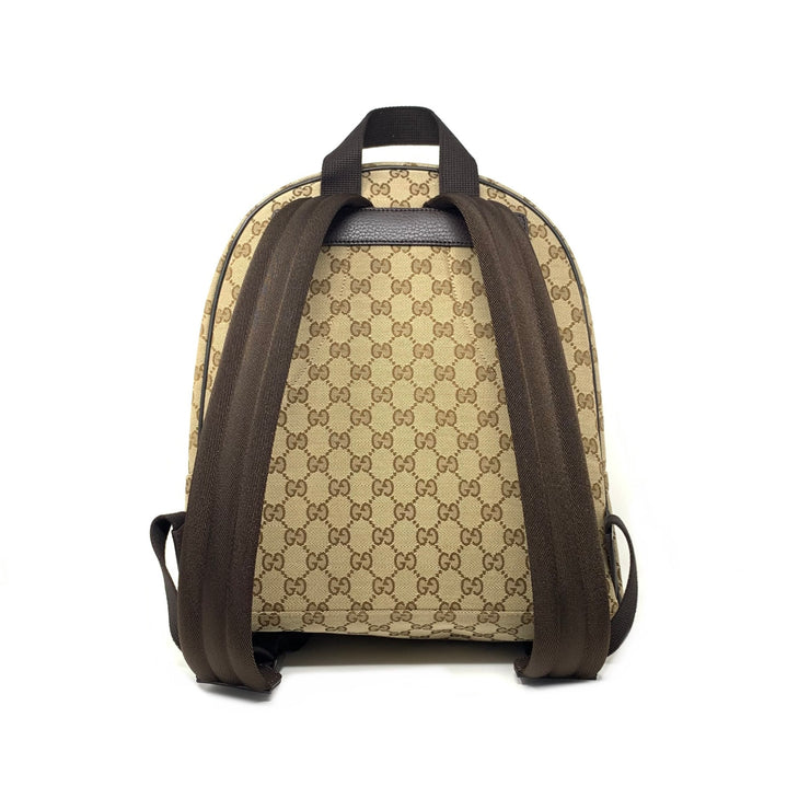 Gucci GG Supreme Beige Canvas Backpack