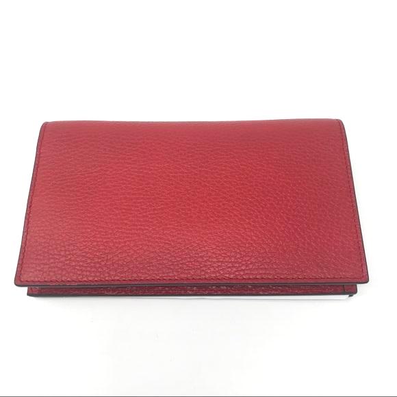Gucci Betty Leather Wallet on Chain Red
