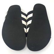 Givenchy leather Swiss sandals in black with white stripe