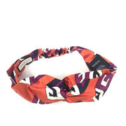 Gucci GG Wallpaper Silk Duchesse Headband in orange 