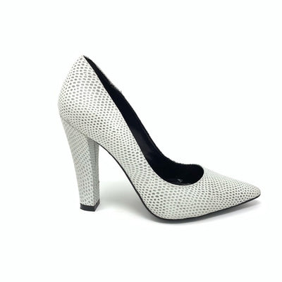 Nicholas Kirkwood Snakeskin Heels white